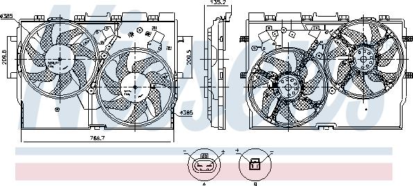 Nissens 850115 - Fan, radiator www.parts5.com