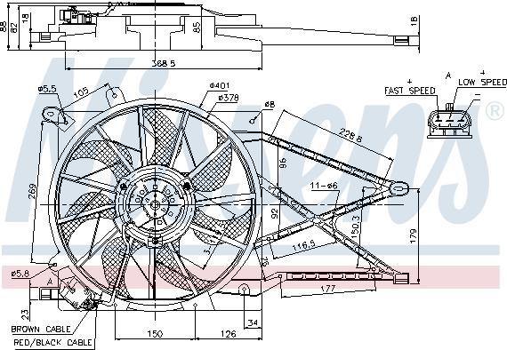 Nissens 85185 - Ventilateur, refroidissement du moteur www.parts5.com