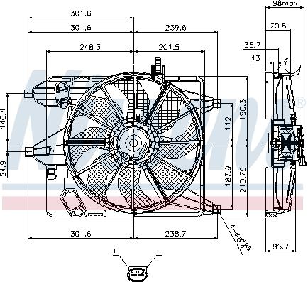 Nissens 85252 - Ventilator, hlađenje motora www.parts5.com