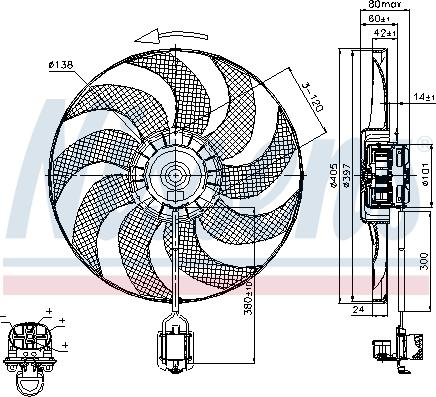 Nissens 85748 - Fan, radiator www.parts5.com