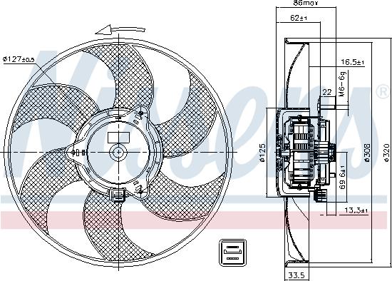 Nissens 85705 - Βεντιλατέρ, ψύξη κινητήρα www.parts5.com