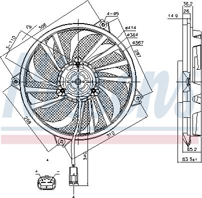 Nissens 85789 - Ventilator, hlađenje motora www.parts5.com