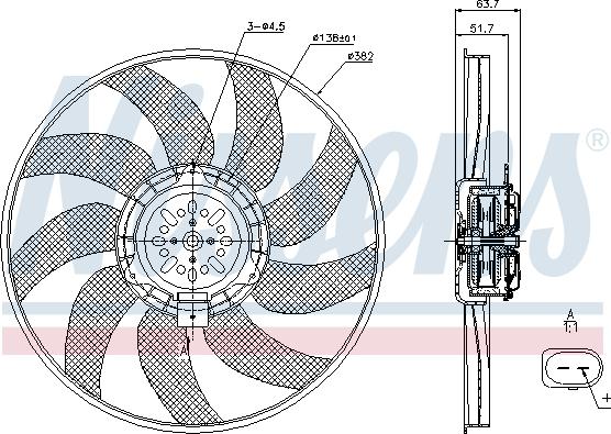 Nissens 85728 - Ventilator, radiator www.parts5.com