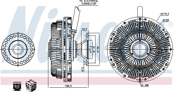 Nissens 86197 - Cupla, ventilator radiator www.parts5.com