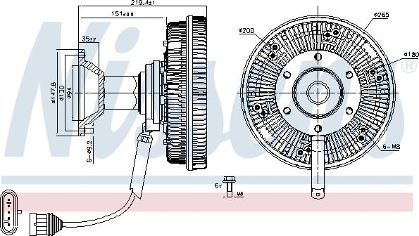 Nissens 86242 - Embrague, ventilador del radiador www.parts5.com