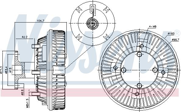 Nissens 86226 - Clutch, radiator fan www.parts5.com