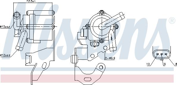 Nissens 831064 - Water Pump parts5.com