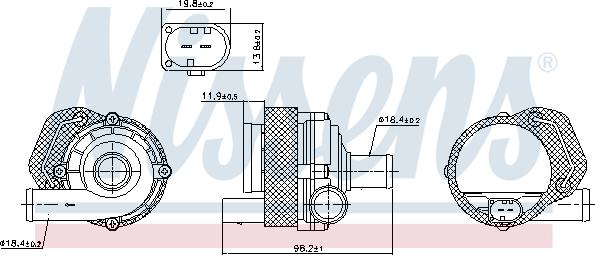 Nissens 831065 - Water Pump parts5.com