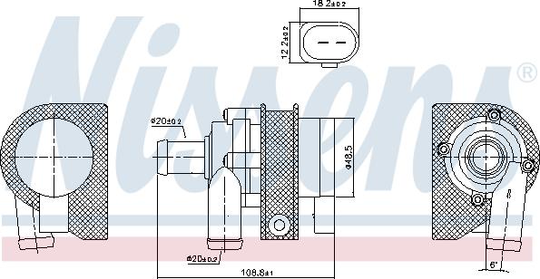 Nissens 831063 - Water Pump parts5.com