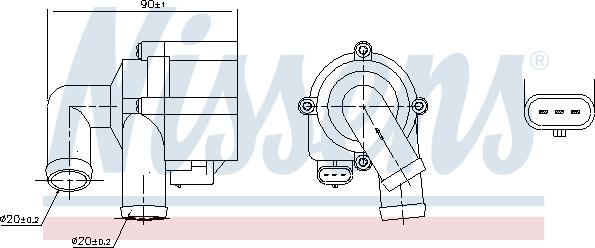 Nissens 831072 - Veepump www.parts5.com