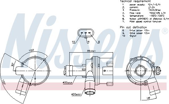 Nissens 831117 - Водна помпа www.parts5.com