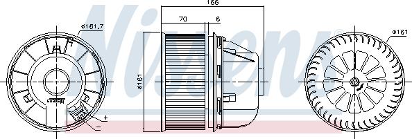 Nissens 87491 - Interior Blower www.parts5.com