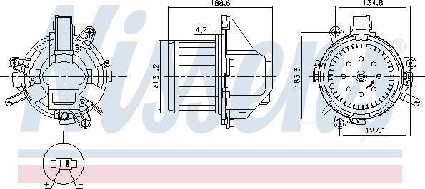 Nissens 87596 - Interior Blower www.parts5.com