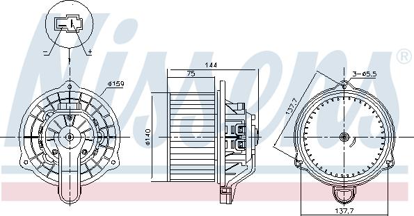 Nissens 87568 - Ventilador habitáculo www.parts5.com