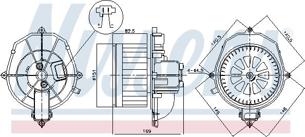 Nissens 87518 - Interior Blower www.parts5.com