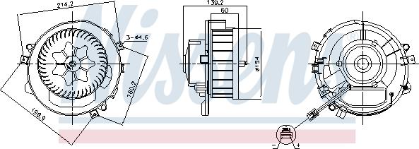 Nissens 87525 - Kalorifer motoru www.parts5.com