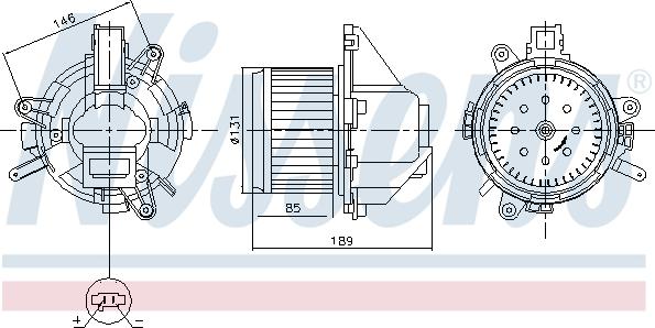 Nissens 87608 - Ventilador habitáculo www.parts5.com