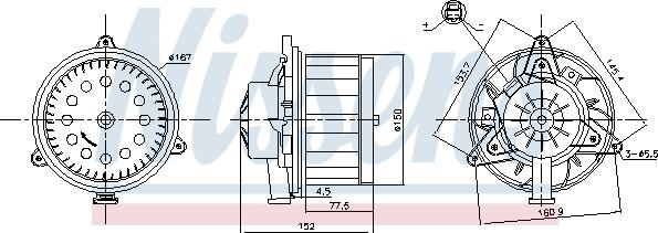 Nissens 87618 - Interior Blower www.parts5.com