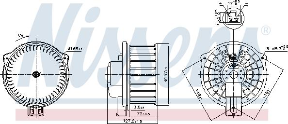 Nissens 87631 - Interior Blower www.parts5.com