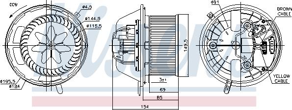 Nissens 87062 - Sisätilapuhallin www.parts5.com