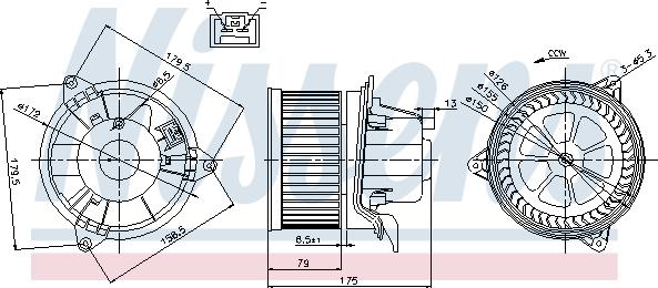 Nissens 87027 - Interior Blower www.parts5.com