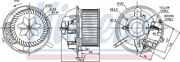 Nissens 87072 - Ventilator, habitaclu www.parts5.com