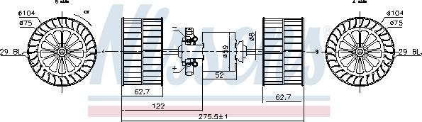 Nissens 87193 - Ventilador habitáculo www.parts5.com