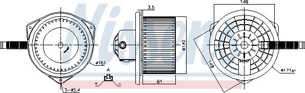 Nissens 87142 - Βεντιλατέρ εσωτερικού χώρου www.parts5.com