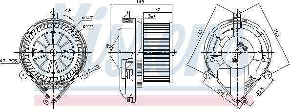 Nissens 87175 - Ventilator, habitaclu www.parts5.com