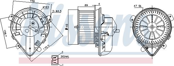 Nissens 87178 - Interior Blower www.parts5.com