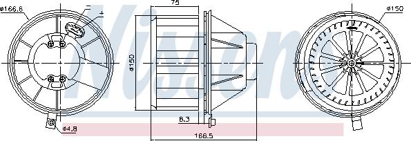 Nissens 87832 - Interior Blower www.parts5.com