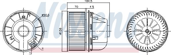 Nissens 87313 - Interior Blower www.parts5.com