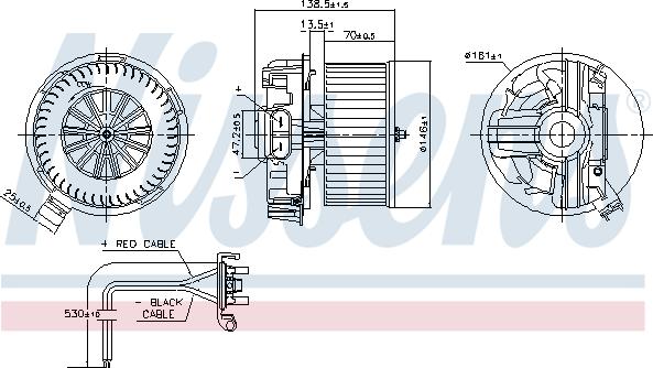 Nissens 87385 - Wentylator wewnętrzny www.parts5.com