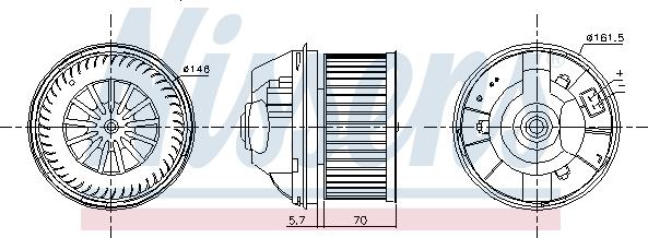 Nissens 87245 - Interior Blower www.parts5.com