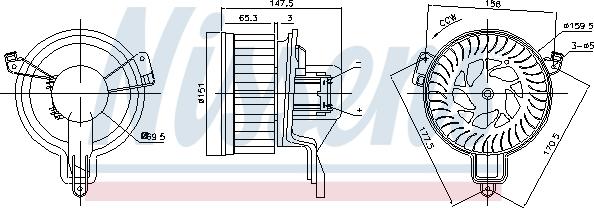 Nissens 87259 - Вентилатор вътрешно пространство www.parts5.com