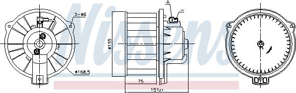 Nissens 87796 - Vnitřní ventilátor www.parts5.com