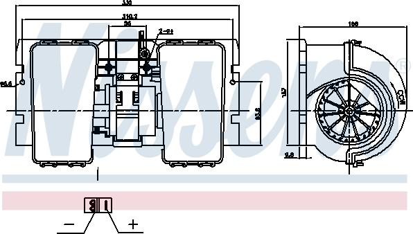 Nissens 87790 - Interior Blower parts5.com