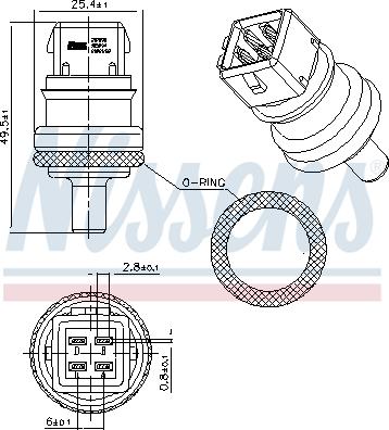 Nissens 207090 - Senzor, temperatura hladilnega sredstva www.parts5.com