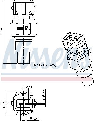 Nissens 207049 - Sensor, coolant temperature www.parts5.com