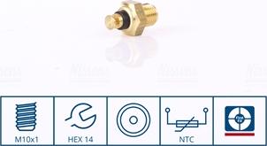 Nissens 207044 - Sensor, coolant temperature parts5.com