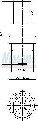 Nissens 207009 - Senzor,temperatura lichid de racire www.parts5.com