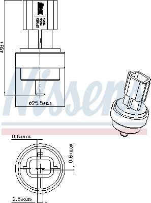 Nissens 207006 - Senzor,temperatura lichid de racire www.parts5.com