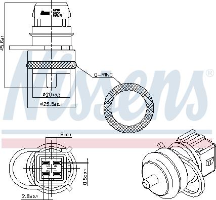 Nissens 207000 - Senzor,temperatura lichid de racire www.parts5.com