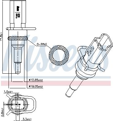 Nissens 207018 - Érzékelő, hűtőfolyadék-hőmérséklet www.parts5.com