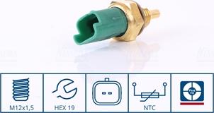 Nissens 207087 - Sensor, coolant temperature www.parts5.com