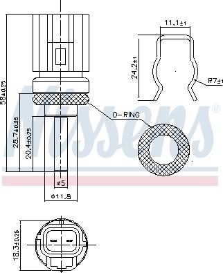 Nissens 207020 - Senzor, temperatura hladilnega sredstva www.parts5.com