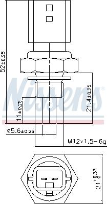 Nissens 207022 - Senzor, temperatura hladilnega sredstva www.parts5.com