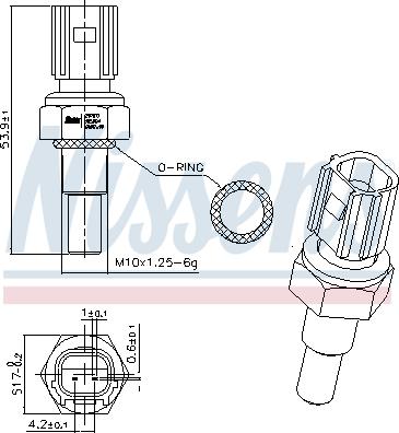 Nissens 207071 - Senzor, temperatura rashladnog sredstva www.parts5.com