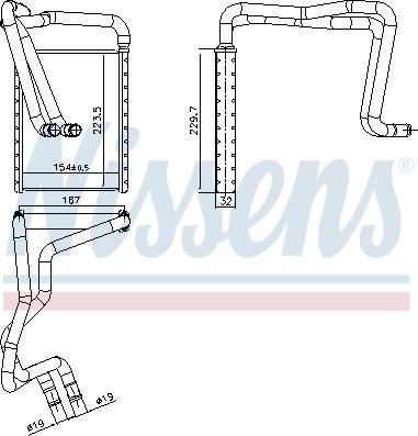 Nissens 707179 - Heat Exchanger, interior heating www.parts5.com