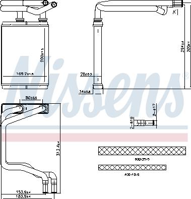 Nissens 707291 - Izmenjivač toplote, grejanje unutrašnjeg prostora www.parts5.com